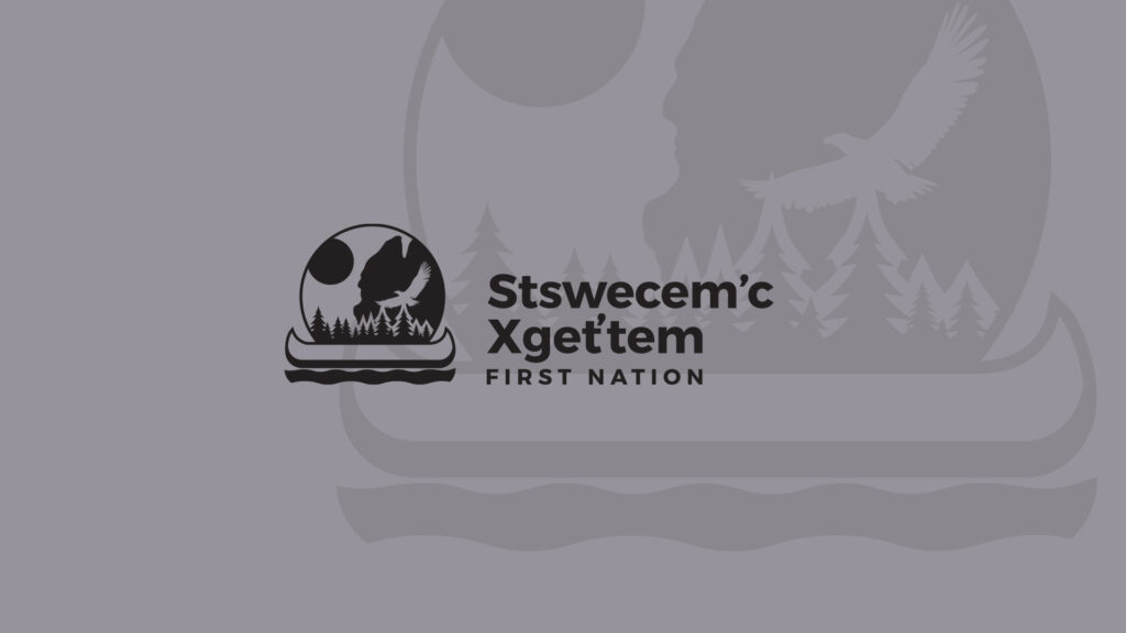 Stswecem'c Xget'tem branded background